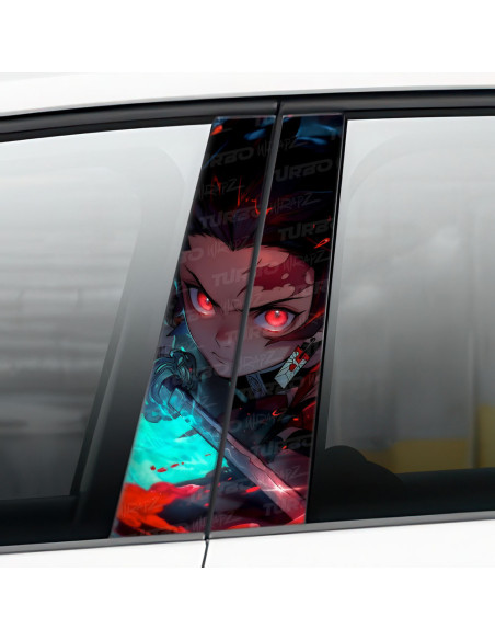 Naklejka na słupek samochodowy Demon Slayer | TurboWrapz.com