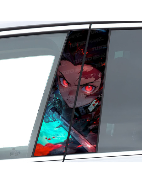 Naklejka na słupek samochodowy Demon Slayer | TurboWrapz.com