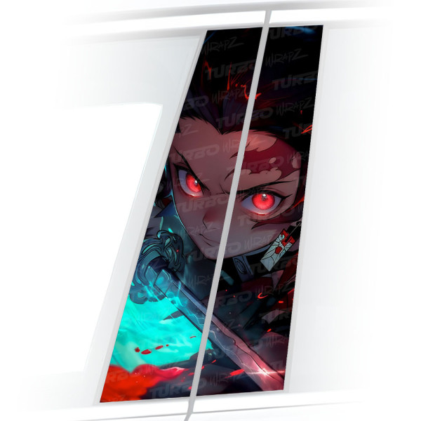 Naklejka na słupek samochodowy Demon Slayer | TurboWrapz.com