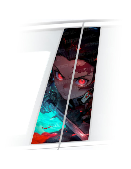 Naklejka na słupek samochodowy Demon Slayer | TurboWrapz.com