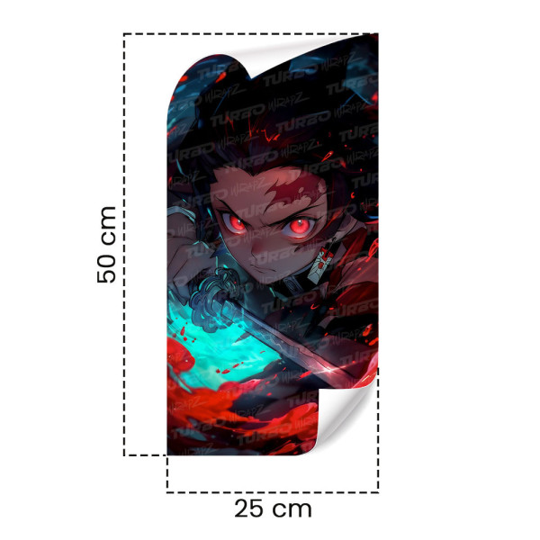 Naklejka na słupek samochodowy Demon Slayer | TurboWrapz.com