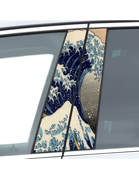 Naklejka na słupek samochodowy Wielka Fala | TurboWrapz.com