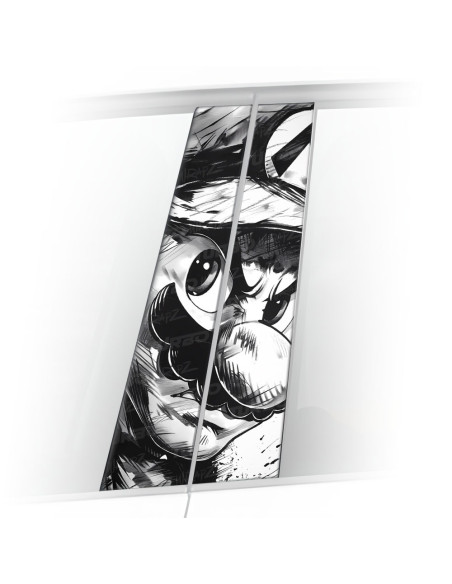 Naklejka na słupek samochodowy Mario Czarnobiały | TurboWrapz.com