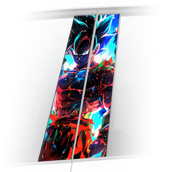 Sticker for car pillar Goku UI | TurboWrapz.com
