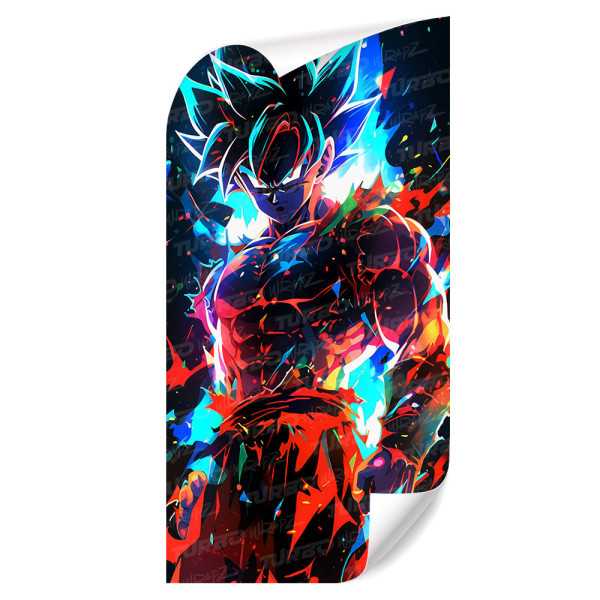Sticker for car pillar Goku UI | TurboWrapz.com