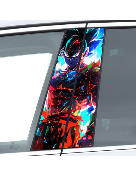 Sticker for car pillar Goku UI | TurboWrapz.com