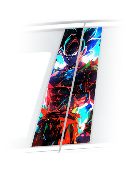 Sticker for car pillar Goku UI | TurboWrapz.com