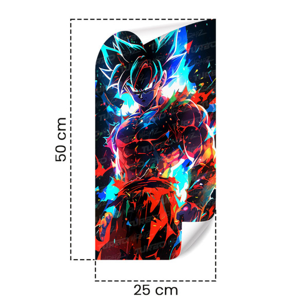 Sticker for car pillar Goku UI | TurboWrapz.com