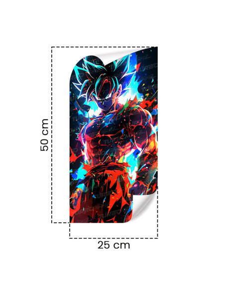 Sticker for car pillar Goku UI | TurboWrapz.com