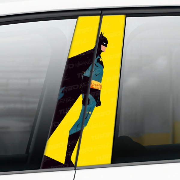 Sticker for car pillar Batman | TurboWrapz.com
