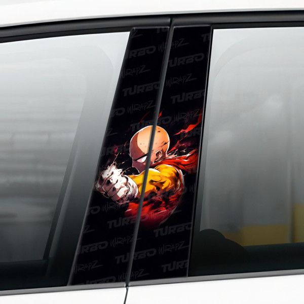 Naklejka na słupek samochodowy One Punch Man | TurboWrapz.com