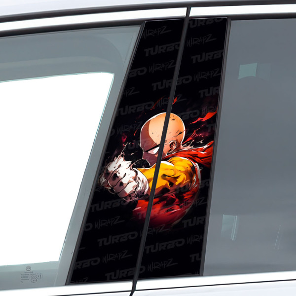 Naklejka na słupek samochodowy One Punch Man | TurboWrapz.com