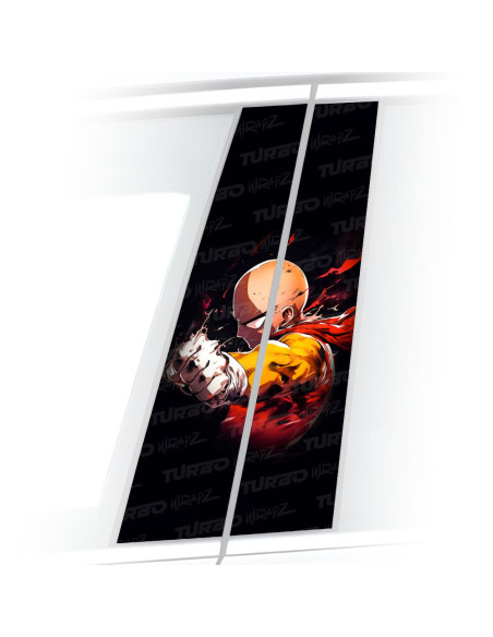 Naklejka na słupek samochodowy One Punch Man | TurboWrapz.com