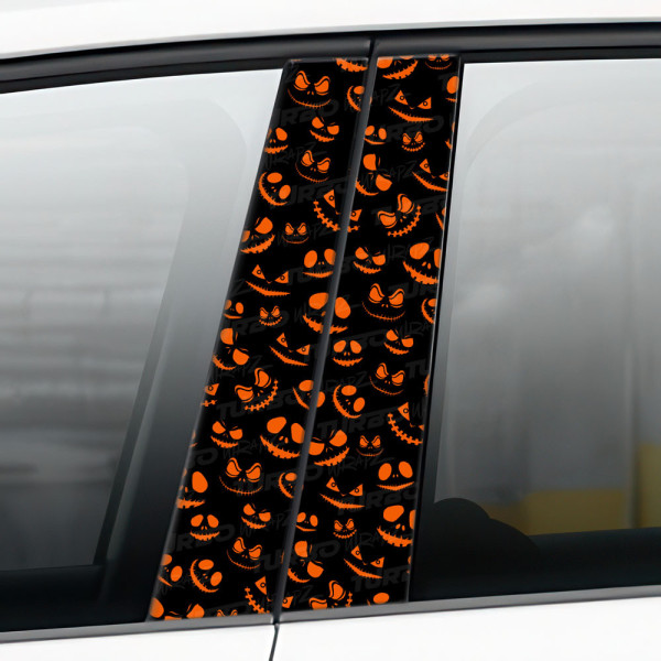 Sticker for car pillar Halloweenowe Dynie | TurboWrapz.com