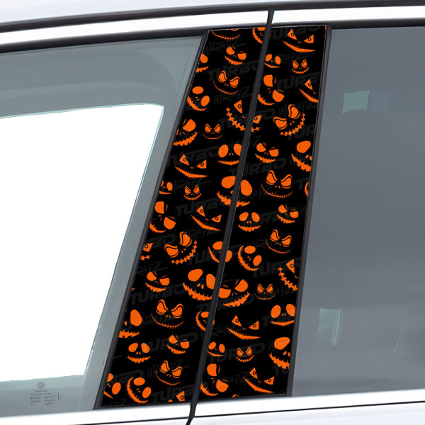 Sticker for car pillar Halloweenowe Dynie | TurboWrapz.com