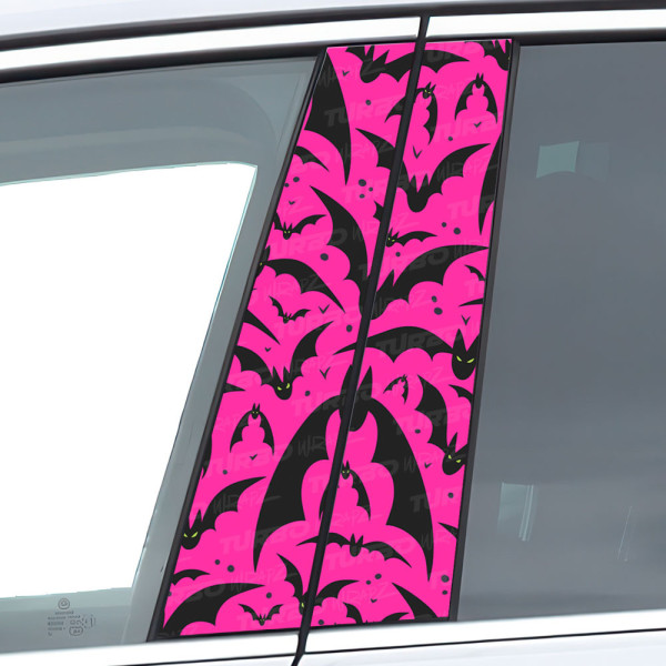 Sticker for car pillar Halloweenowe Nietoperze | TurboWrapz.com