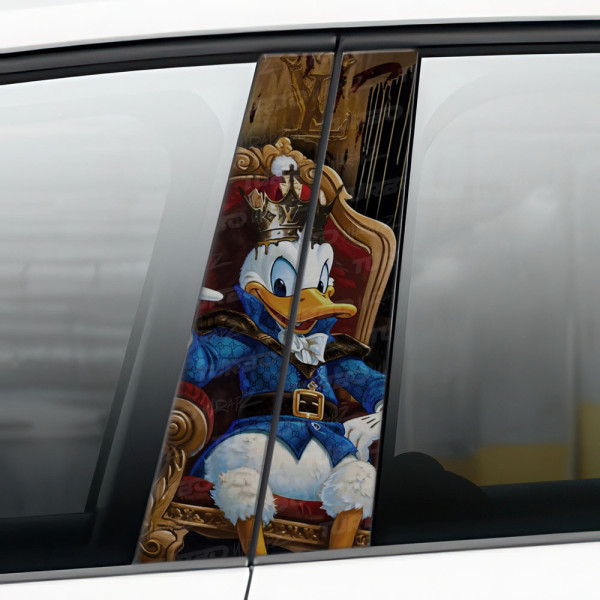 Naklejka na słupek samochodowy Królewski Kaczor Donald | TurboWrapz.com