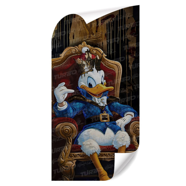 Naklejka na słupek samochodowy Królewski Kaczor Donald | TurboWrapz.com