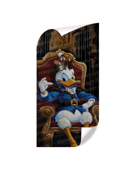 Naklejka na słupek samochodowy Królewski Kaczor Donald | TurboWrapz.com