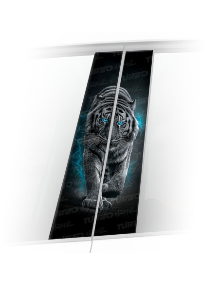Sticker for car pillar Tygrys w burzy  | TurboWrapz.com