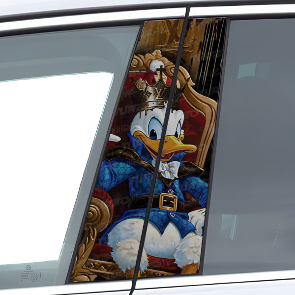Naklejka na słupek samochodowy Królewski Kaczor Donald | TurboWrapz.com
