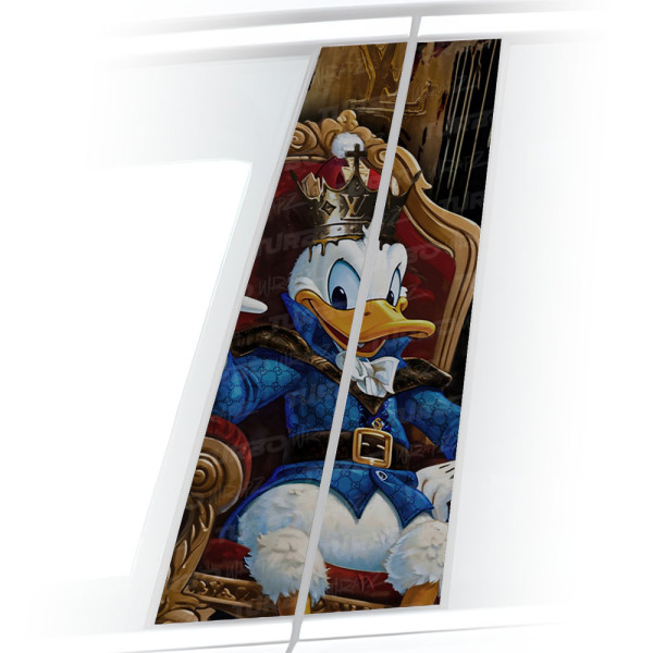 Naklejka na słupek samochodowy Królewski Kaczor Donald | TurboWrapz.com