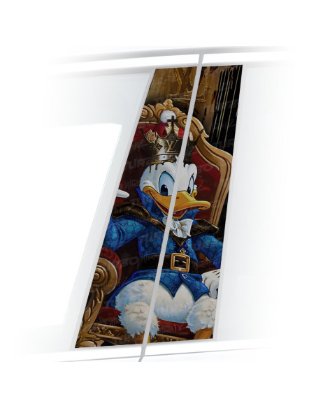 Naklejka na słupek samochodowy Królewski Kaczor Donald | TurboWrapz.com