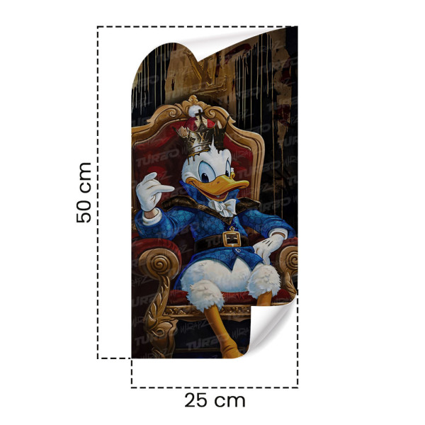 Naklejka na słupek samochodowy Królewski Kaczor Donald | TurboWrapz.com