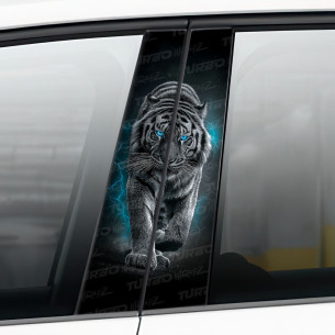 Sticker for car pillar Tygrys w burzy  | TurboWrapz.com 2