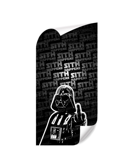 Sticker for car pillar Lord Vader Sith Happens | TurboWrapz.com