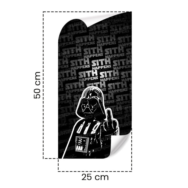 Naklejka na słupek samochodowy Lord Vader Sith Happens | TurboWrapz.com