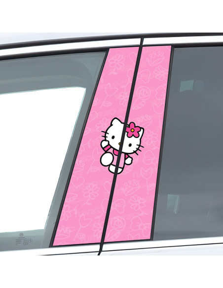 Sticker for car pillar Hello Kitty | TurboWrapz.com