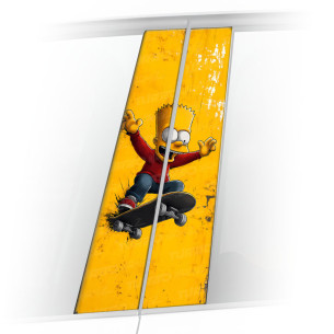 Sticker for car pillar Bart Skater | TurboWrapz.com