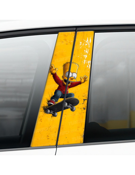 Naklejka na słupek samochodowy Bart Skater | TurboWrapz.com