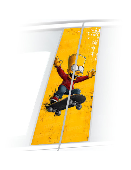 Naklejka na słupek samochodowy Bart Skater | TurboWrapz.com