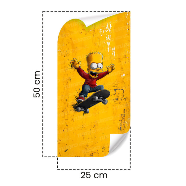 Naklejka na słupek samochodowy Bart Skater | TurboWrapz.com
