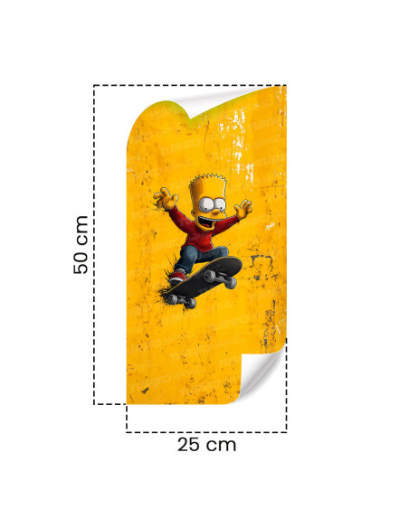 Naklejka na słupek samochodowy Bart Skater | TurboWrapz.com