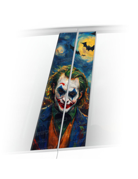 Naklejka na słupek samochodowy Joker Van Gogh | TurboWrapz.com