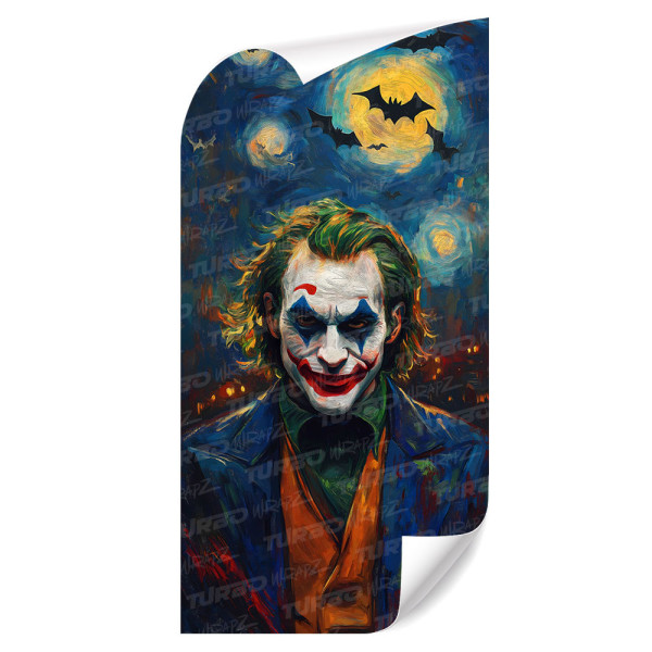 Naklejka na słupek samochodowy Joker Van Gogh | TurboWrapz.com