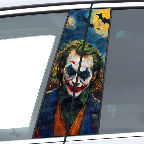 Naklejka na słupek samochodowy Joker Van Gogh | TurboWrapz.com