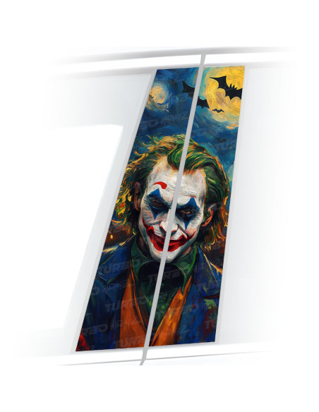 Naklejka na słupek samochodowy Joker Van Gogh | TurboWrapz.com