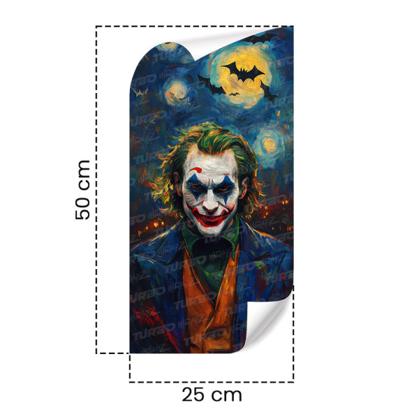Sticker for car pillar Joker Van Gogh | TurboWrapz.com