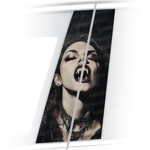 Naklejka na słupek samochodowy Wampirzyca | TurboWrapz.com