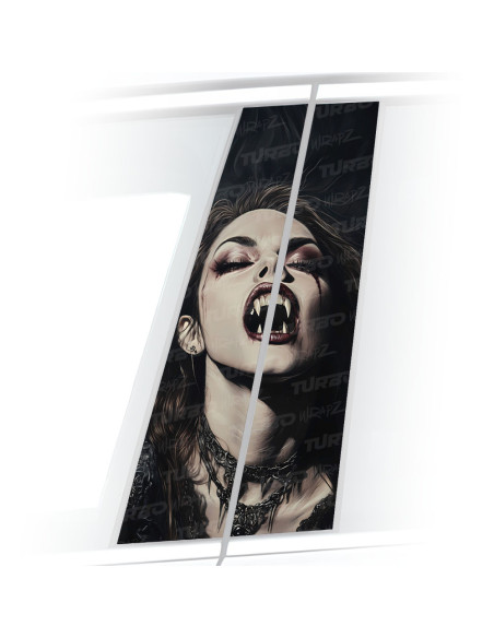 Sticker for car pillar Wampirzyca | TurboWrapz.com