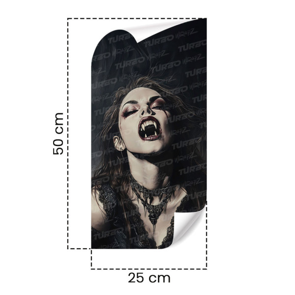 Naklejka na słupek samochodowy Wampirzyca | TurboWrapz.com