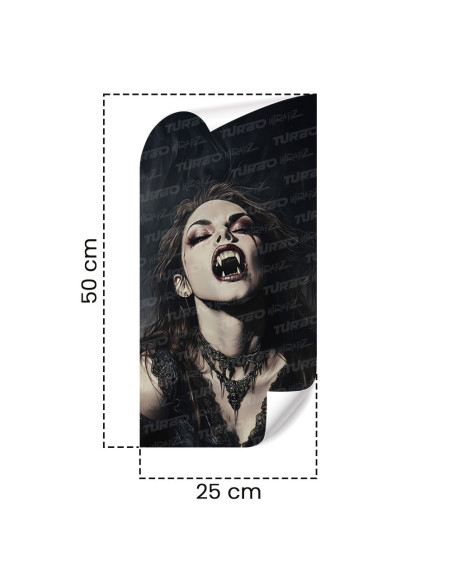 Naklejka na słupek samochodowy Wampirzyca | TurboWrapz.com