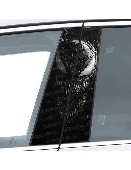 Naklejka na słupek samochodowy Realistyczny Venom | TurboWrapz.com