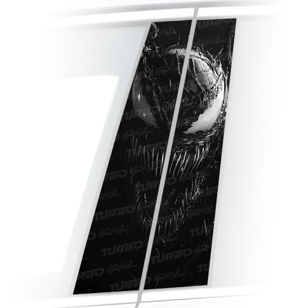 Naklejka na słupek samochodowy Realistyczny Venom | TurboWrapz.com