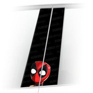 Naklejka na słupek samochodowy Mini Deadpool | TurboWrapz.com