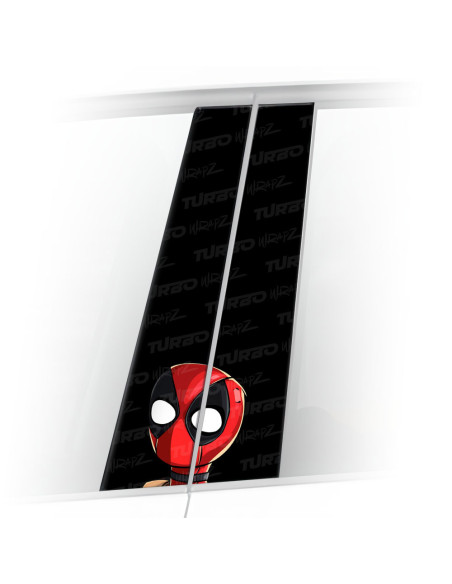 Naklejka na słupek samochodowy Mini Deadpool | TurboWrapz.com